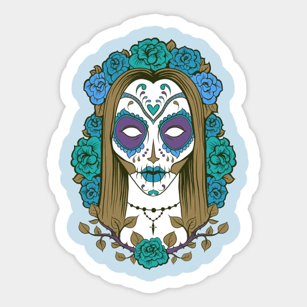 skull woman design Sticker by El gug